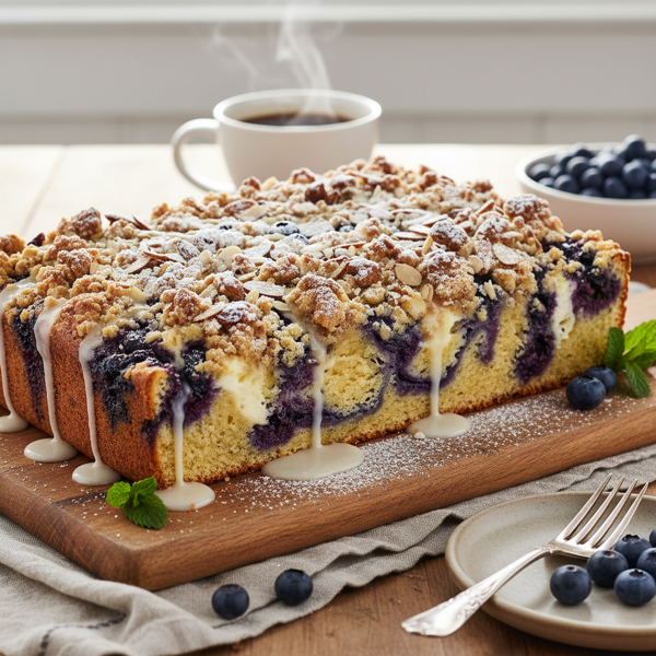 Delicious Overnight Blueberry Coffee Cake recipe