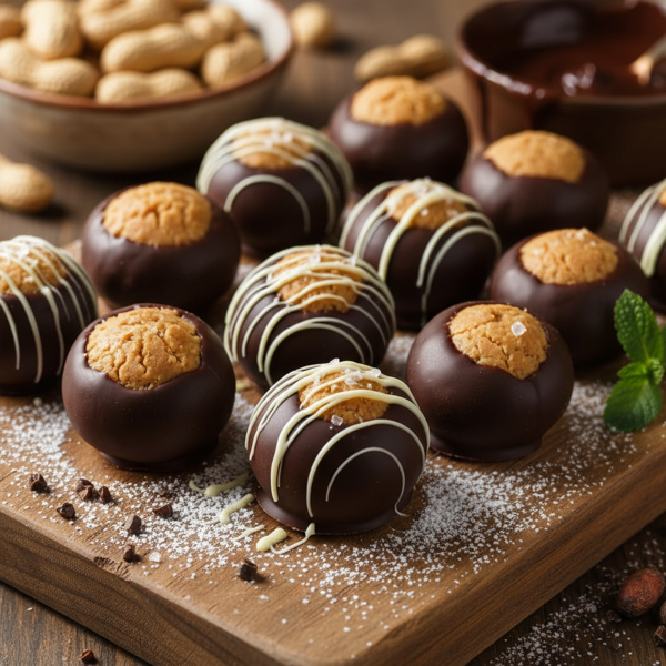 Delicious Peanut Butter Chocolate Buckeyes recipe