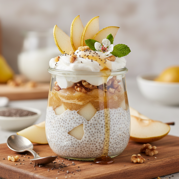 Delicious Pear Chia Bliss Pudding recipe