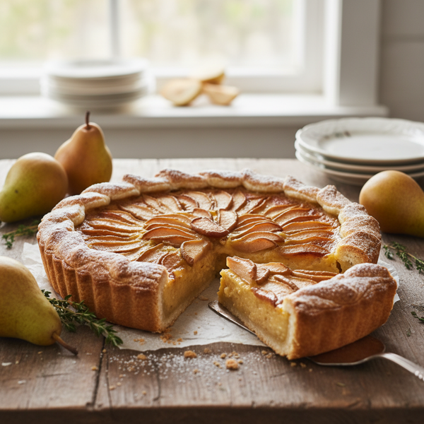 Delicious Pear Custard Pie recipe