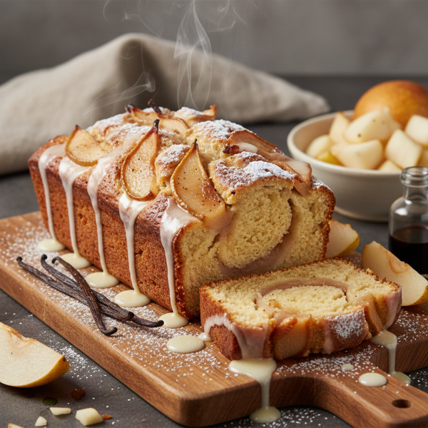 Delicious Pear & Vanilla Bread recipe