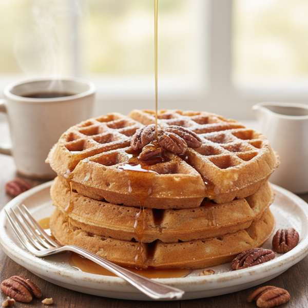 Delicious Pecan Waffles recipe