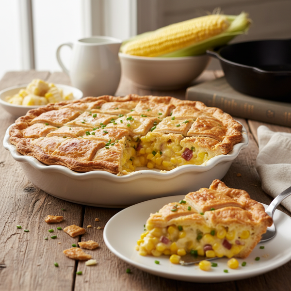 Delicious Pennsylvania Dutch Creamed Corn Pie recipe
