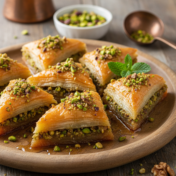Delicious Pistachio and Walnut Baklava recipe
