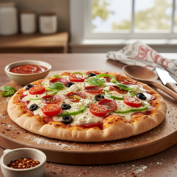 Delicious Pita Pizza Delight recipe