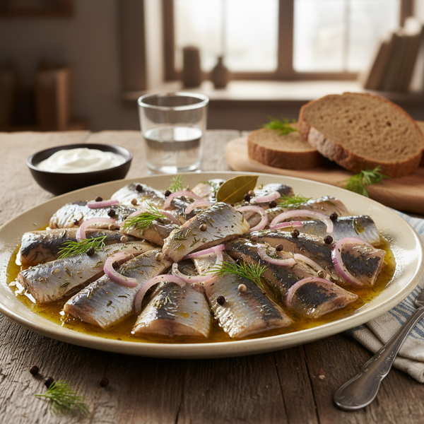 Delicious Polish Pickled Herring recipe