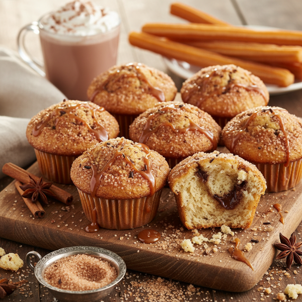 Delicious Spiced Churros Muffins recipe
