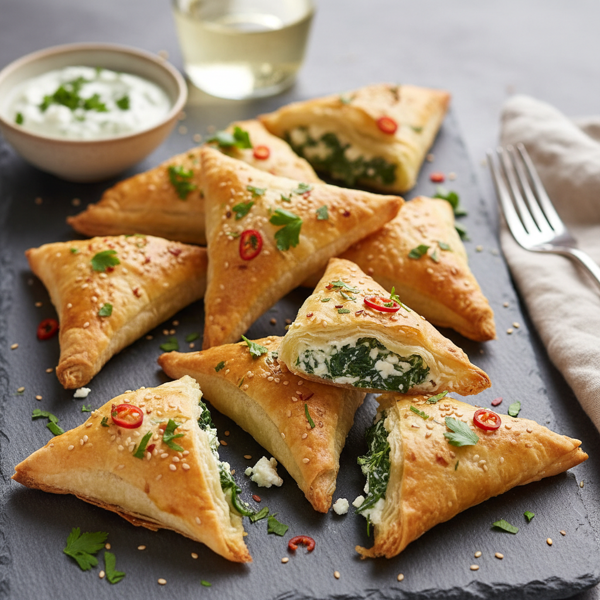 Delicious Spinach and Feta Phyllo Bites recipe