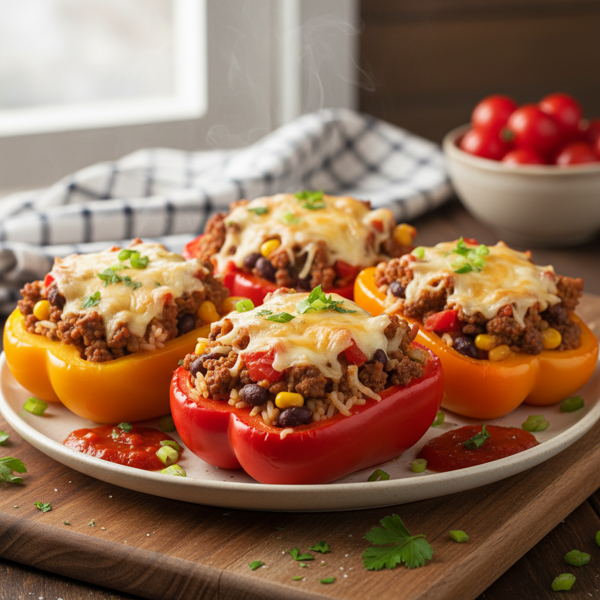 Delicious Stuffed Bell Peppers recipe