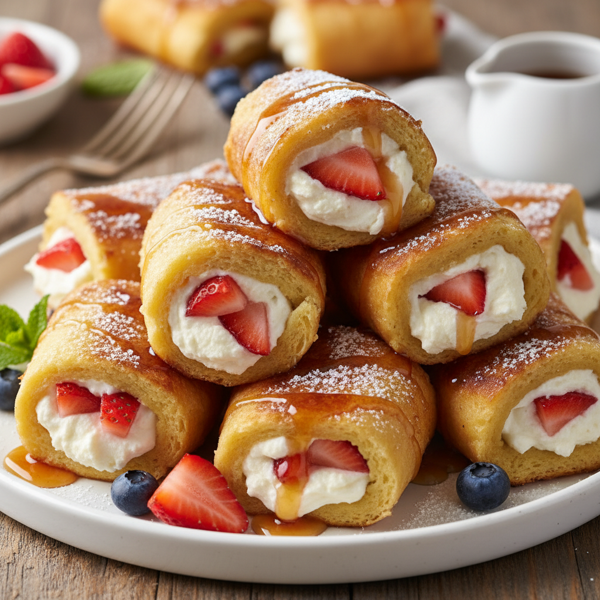 Delicious Stuffed French Toast Rolls recipe