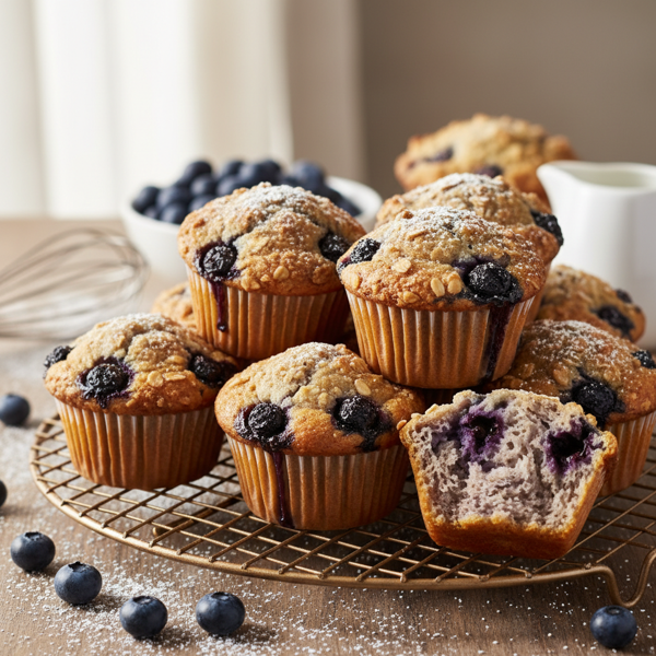 Delicious Vegan Blueberry Muffins recipe