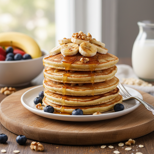 Delicious Vegan Gluten-Free Apple Cinnamon Banana Pancakes recipe