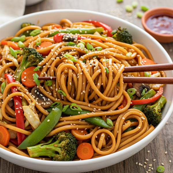 Delicious Veggie Lo Mein recipe