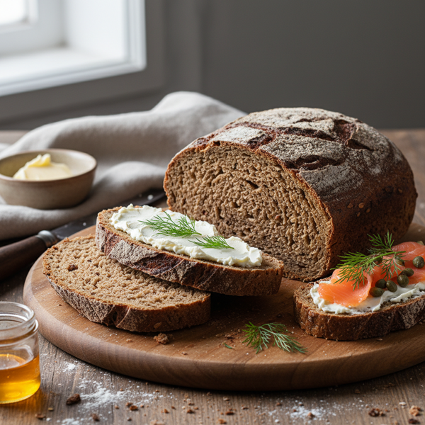 Deliciously Authentic Pumpernickel Bread recipe