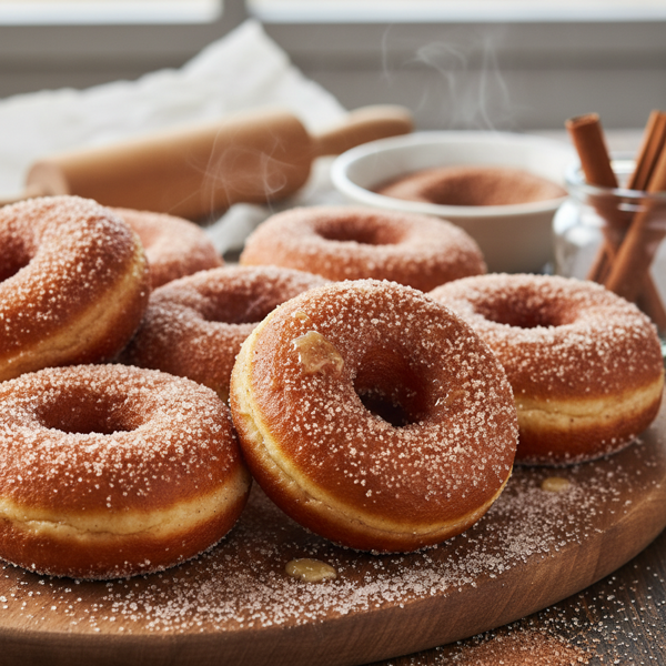 Deliciously Baked Cinnamon Sugar Doughnuts recipe