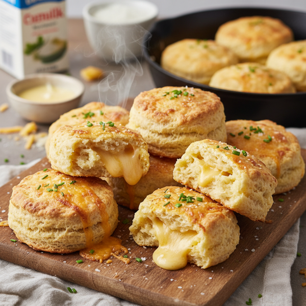 Deliciously Cheesy Buttermilk Biscuits recipe