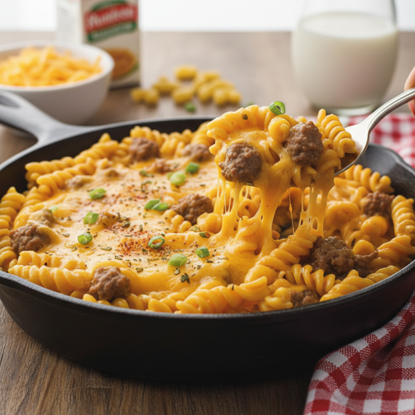 Deliciously Cheesy Homemade Hamburger Helper recipe