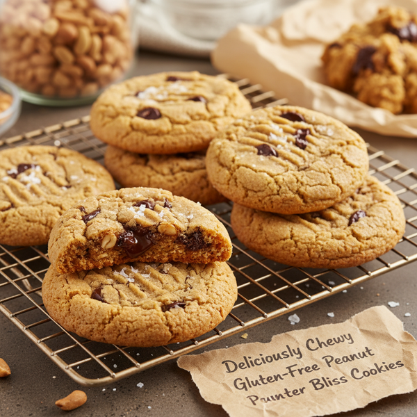 Deliciously Chewy Gluten-Free Peanut Butter Bliss Cookies recipe