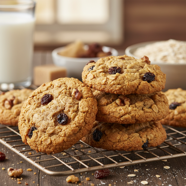 Deliciously Chewy Oatmeal Cookies recipe