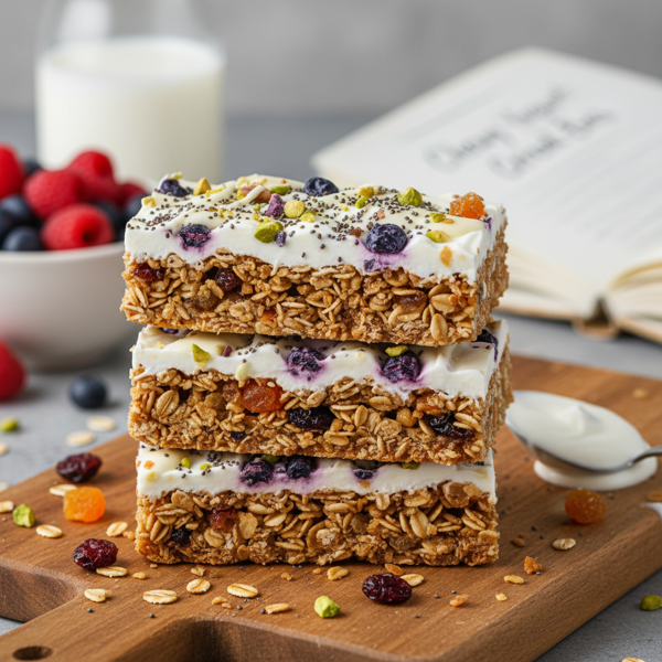 Deliciously Chewy Yogurt Cereal Bars recipe