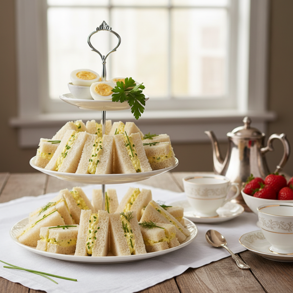 Deliciously Classic Egg Salad Tea Sandwiches recipe