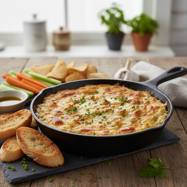 Deliciously Creamy Artichoke and Leek Dip recipe