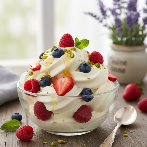 Deliciously Creamy Frozen Yogurt Delight recipe