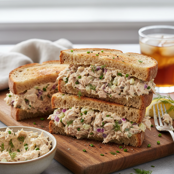 Deliciously Creamy Tuna Salad Sandwiches recipe