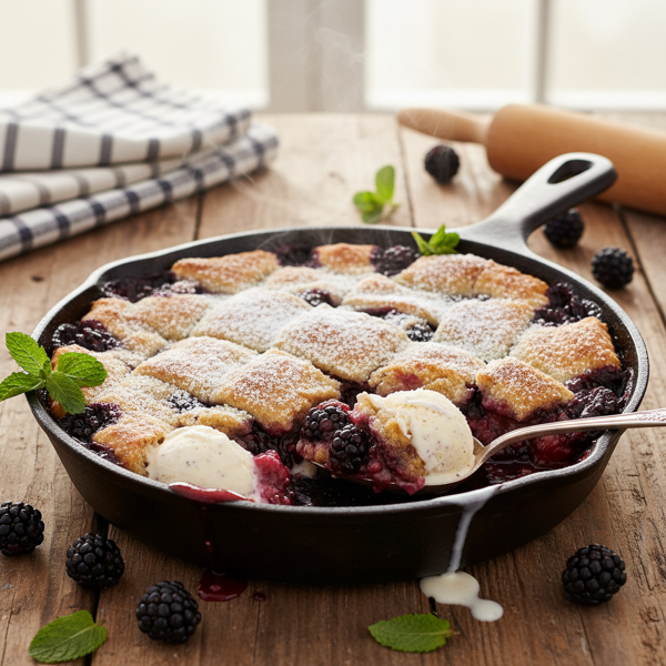 Deliciously Decadent Blackberry Cobbler recipe