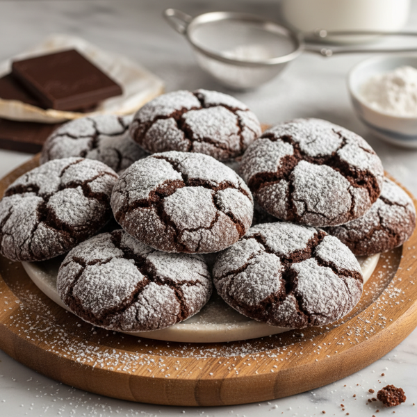 Deliciously Decadent Fudge Crinkles recipe