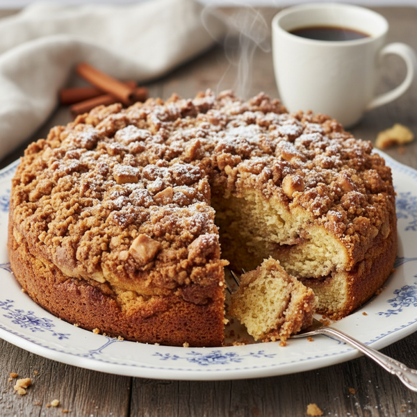 Deliciously Easy Streusel Coffee Cake recipe