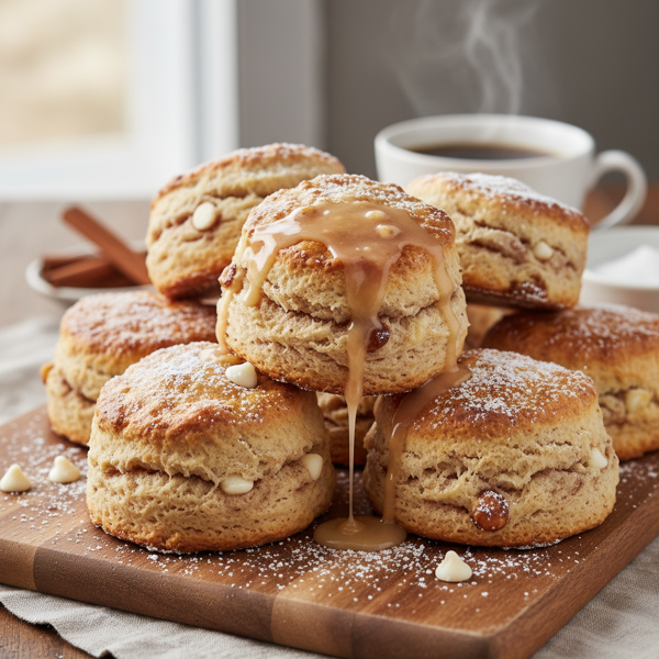Deliciously Flaky Cinnamon Chip Scones recipe