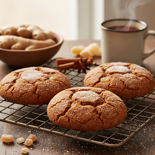 Deliciously Giant Ginger Spice Cookies recipe