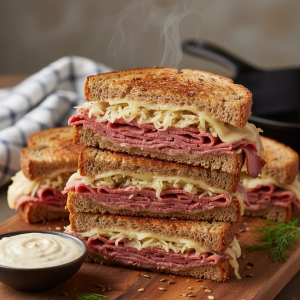 Deliciously Grilled Reuben Sandwiches recipe
