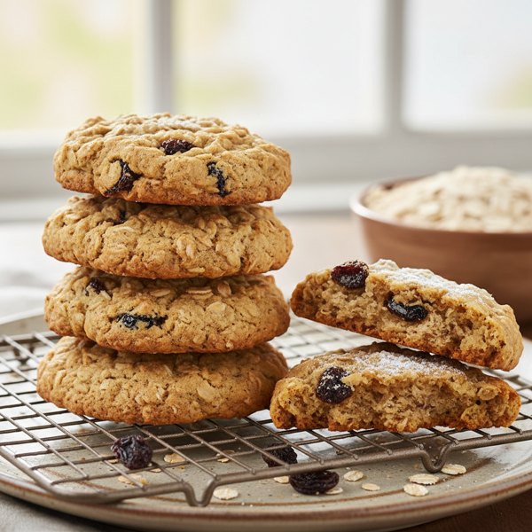 Deliciously Healthy Sugar-Free Oatmeal Raisin Cookies recipe