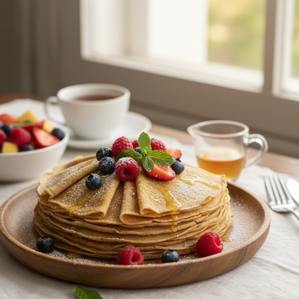 Deliciously Healthy Whole Wheat Crepes recipe
