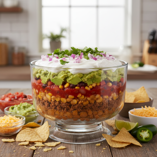 Deliciously Layered Fiesta Dip recipe