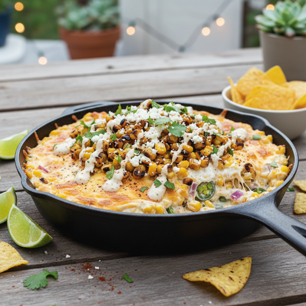 Deliciously Layered Grilled Elote Dip recipe