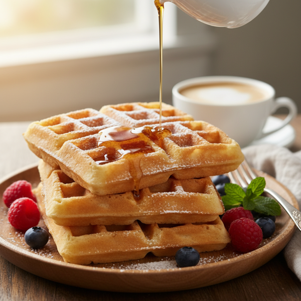 Deliciously Light Belgian Waffles recipe