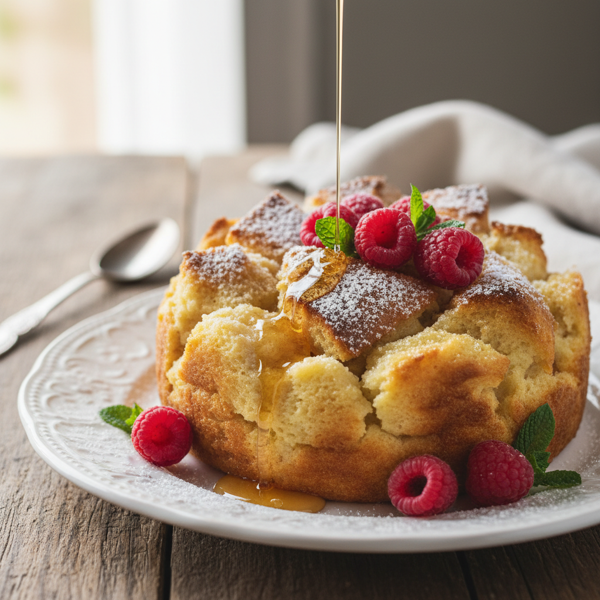 Deliciously Light Bread Pudding Delight recipe