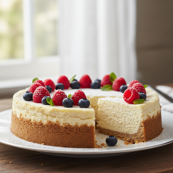 Deliciously Light Cheesecake Delight recipe