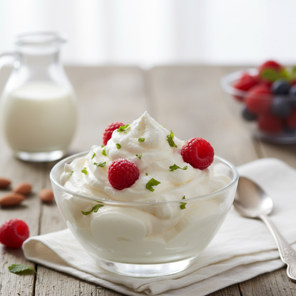 Deliciously Light Sugar-Free Whipped Cream recipe