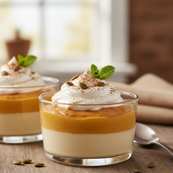 Deliciously Light Vanilla-Pumpkin Pudding recipe