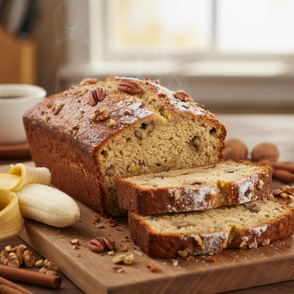 Deliciously Moist Banana Nut Bread recipe