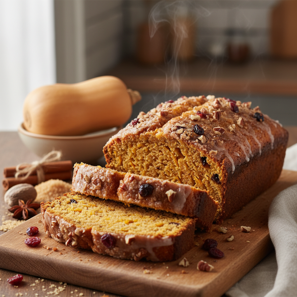 Deliciously Moist Butternut Squash Bread recipe