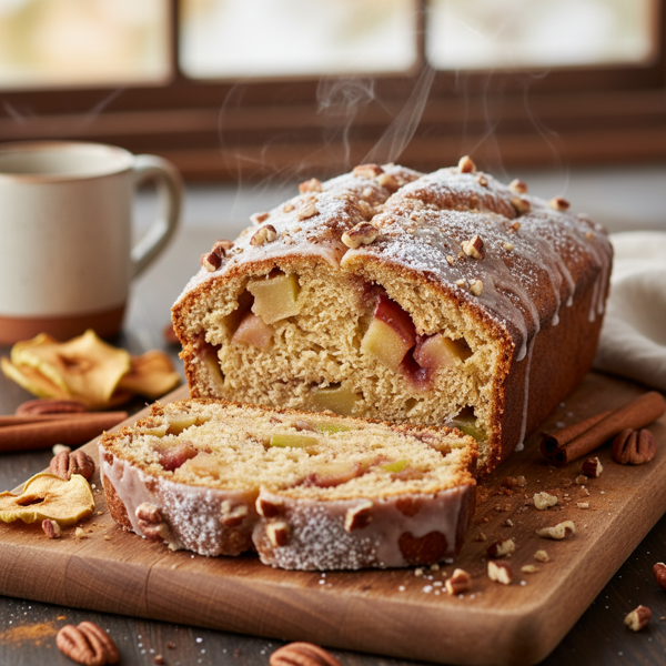 Deliciously Moist Cinnamon Apple Bread recipe