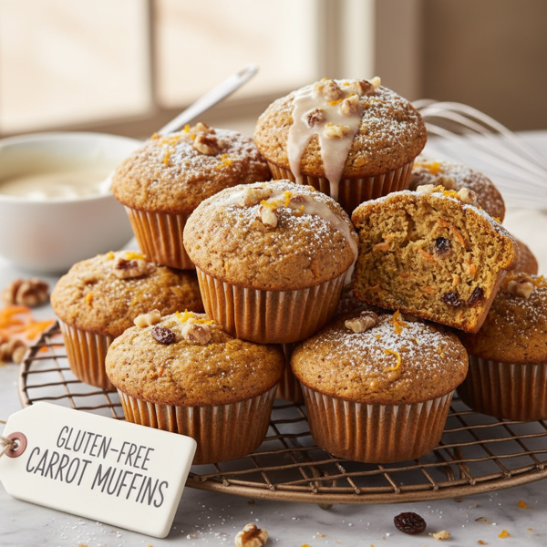Deliciously Moist Gluten-Free Carrot Muffins recipe