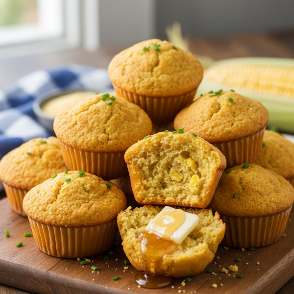 Deliciously Moist Gluten-Free Yellow Corn Muffins recipe