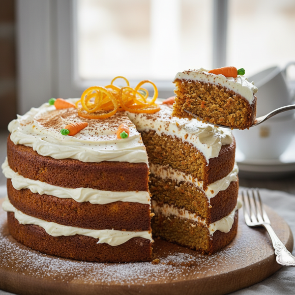 Deliciously Moist Nut-Free Carrot Cake recipe