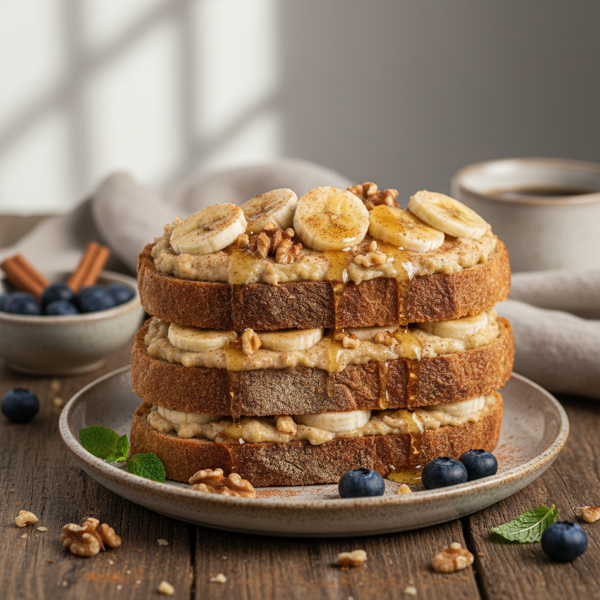 Deliciously Nutritious Cinnamon Banana Toast recipe